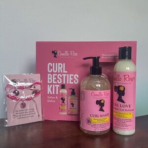 Camille Rose Curl Besties Hair Care Kit/W Friendship Bracelet Jeweley